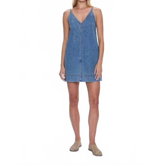 PISTOLA Dresses & Skirts - NEW PISTOLA women's tavi denim mini dress in palms